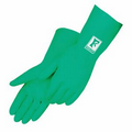 Unsupported Flock Lined Glove W/Green Nitrile